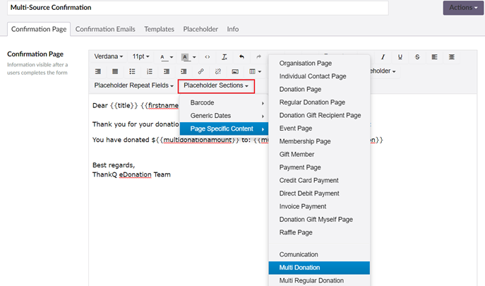 AddMultiDonationPlaceHolderSection