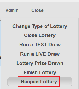 AdminReopenLottery