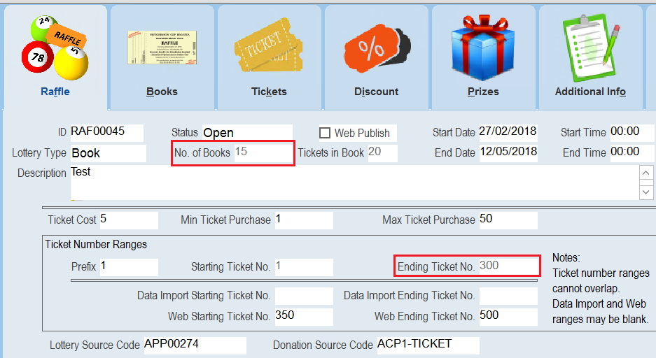 BooksEndingTicketChange