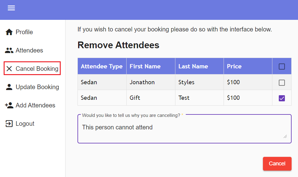 CancelBookingEventPortal