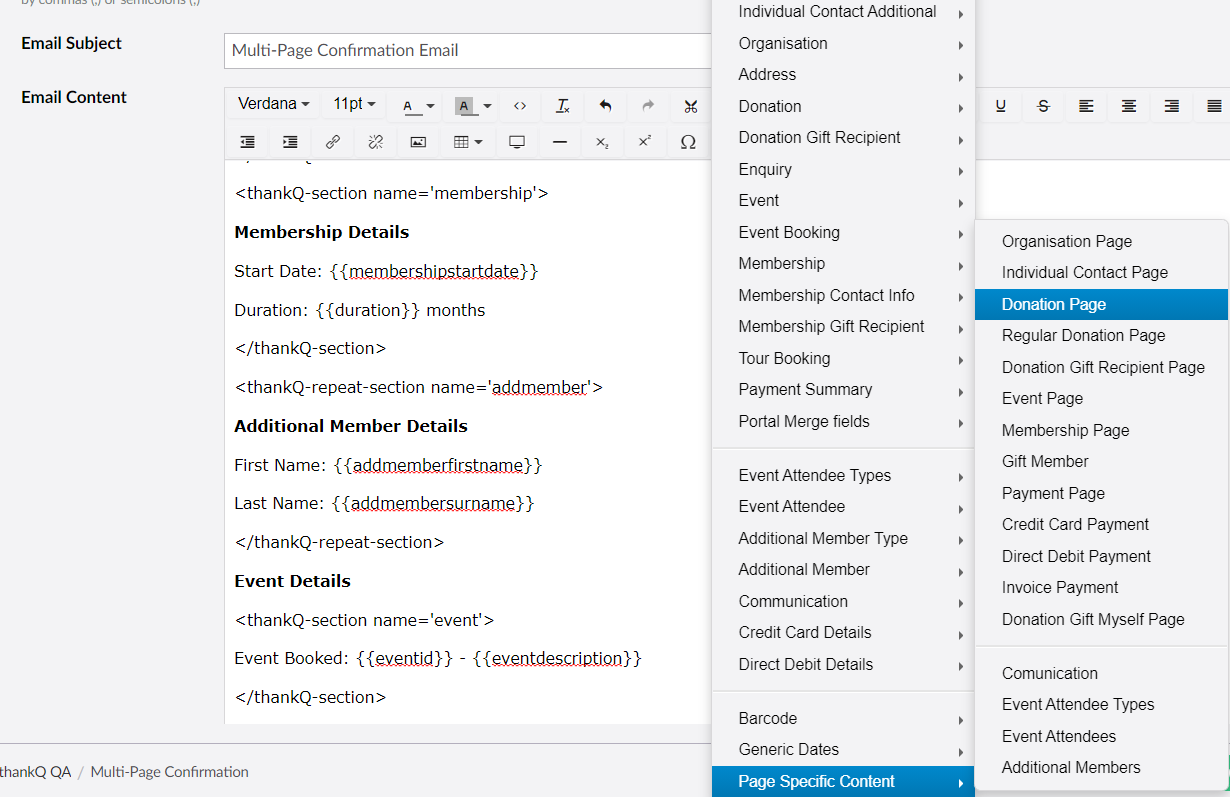 ConfirmationPageSpecficContent