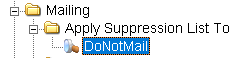 DoNotMailSuppressionList