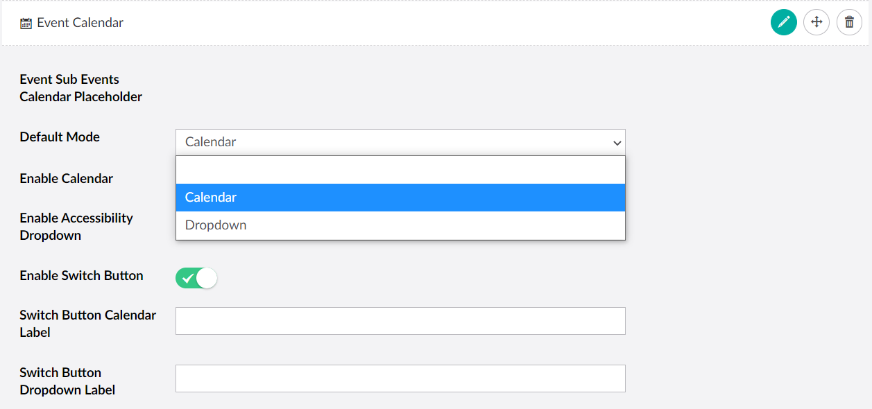 EventCalenderDropdown