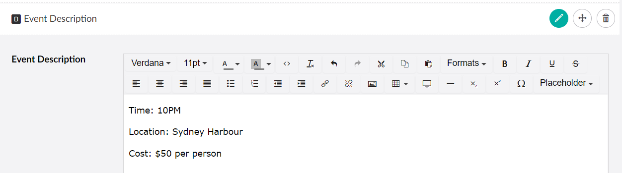 EventDescriptionText
