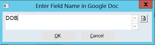FieldNameGoogleDoc