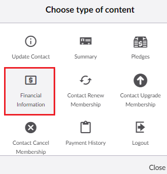 FinancialInformationOption