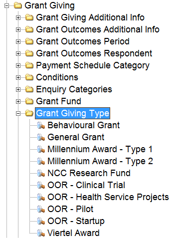 GrantGivingTypeLookup