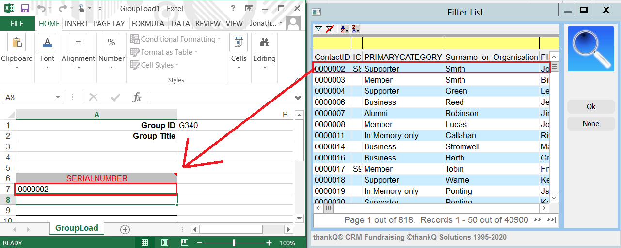 LoadIntoSpreadsheet