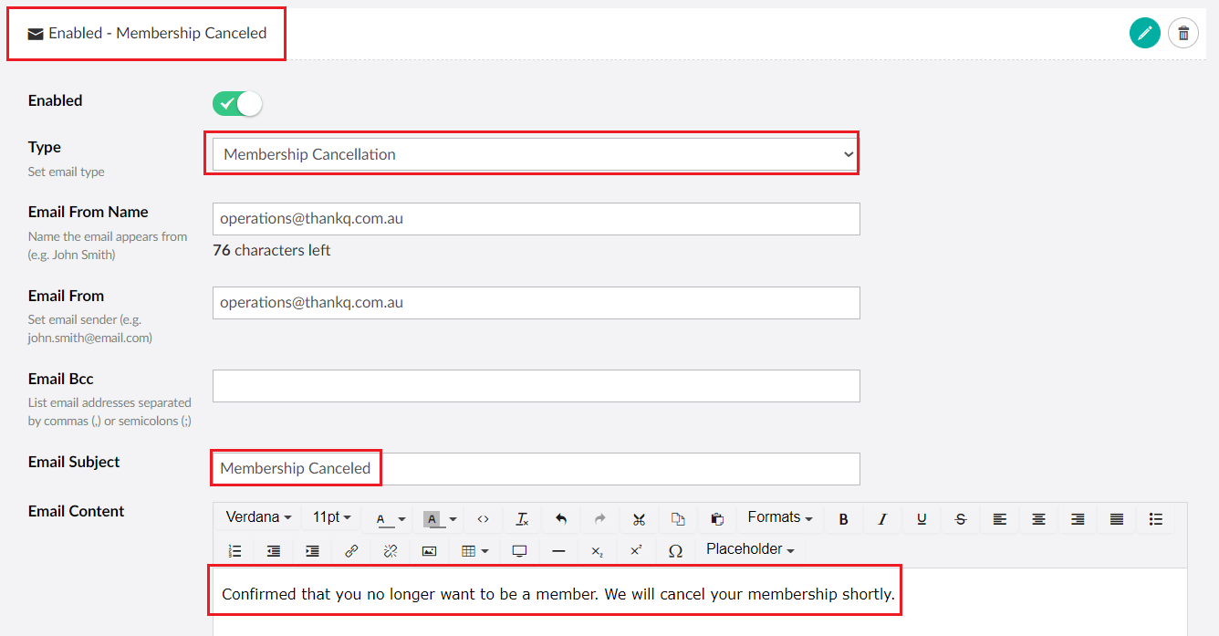 MembershipCancelEmail