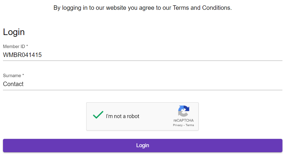 MembershipPortalLogin