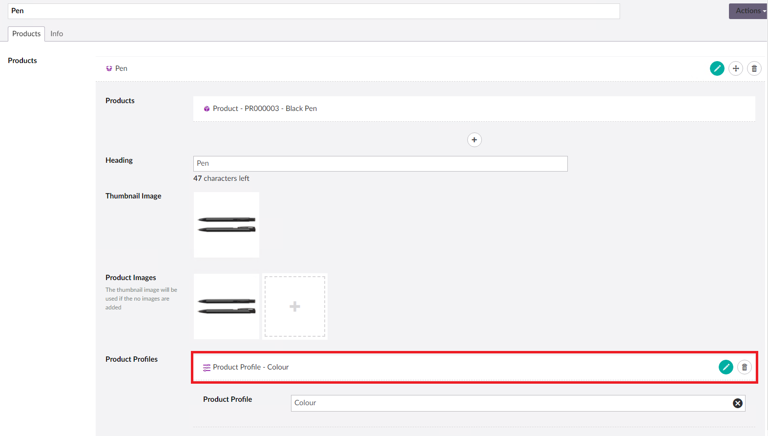 MerchandiseBlackPenCMS
