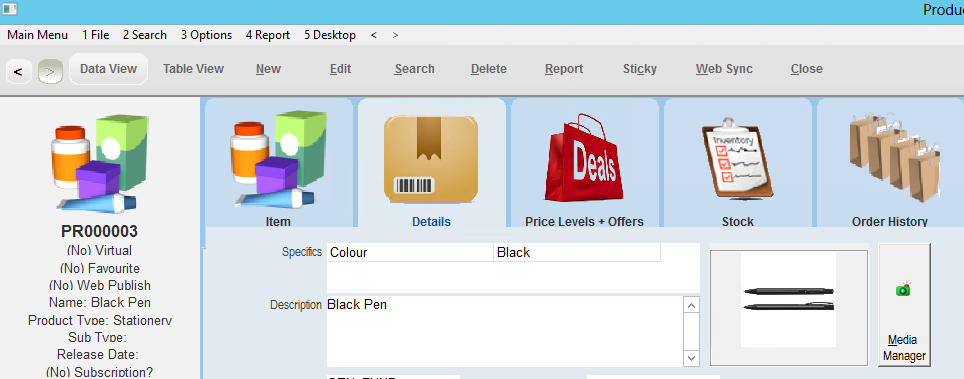 MerchandiseBlackPenTQ