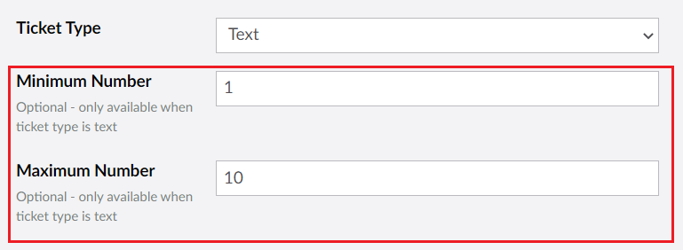 MinimumMaximumTicketPurchase