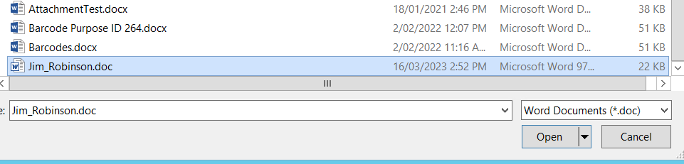 OpenQuestionnaireFile