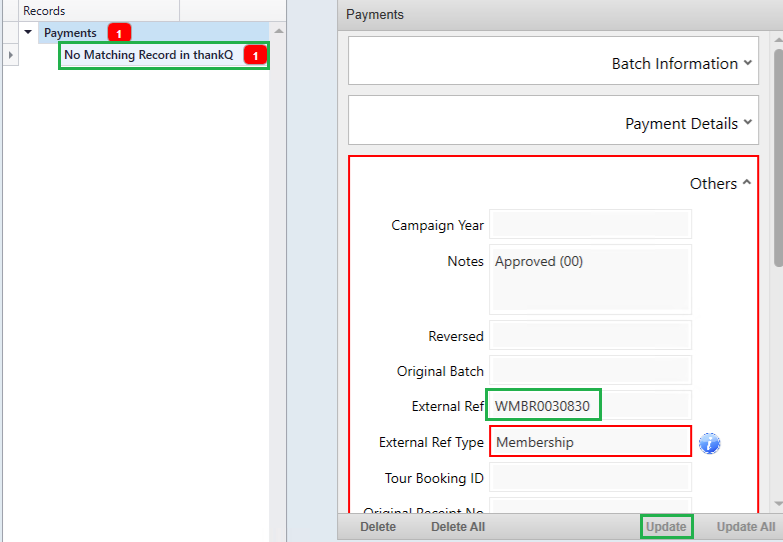 PaymentExternalRefFix