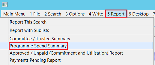 ProgrammeSpendSummaryOption