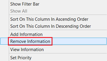 RemoveInformationOption