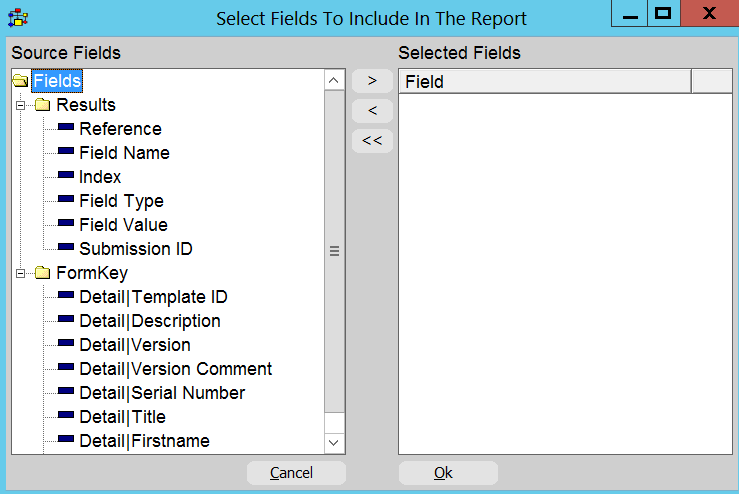 ReportResultsSelectFields