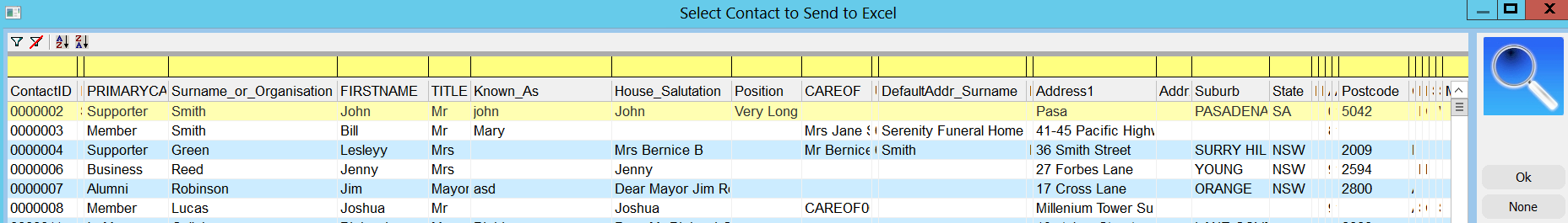 SelectContactPicklistExcel
