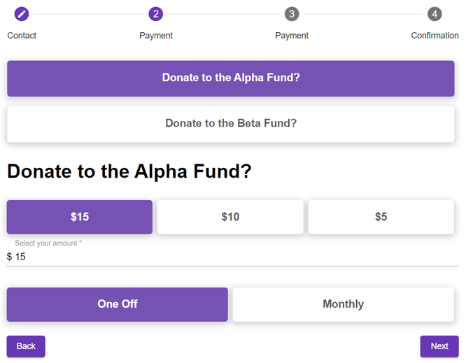 SelectedAlphaFundMultiDonationExperience