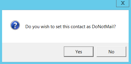 SetAsDoNotMail