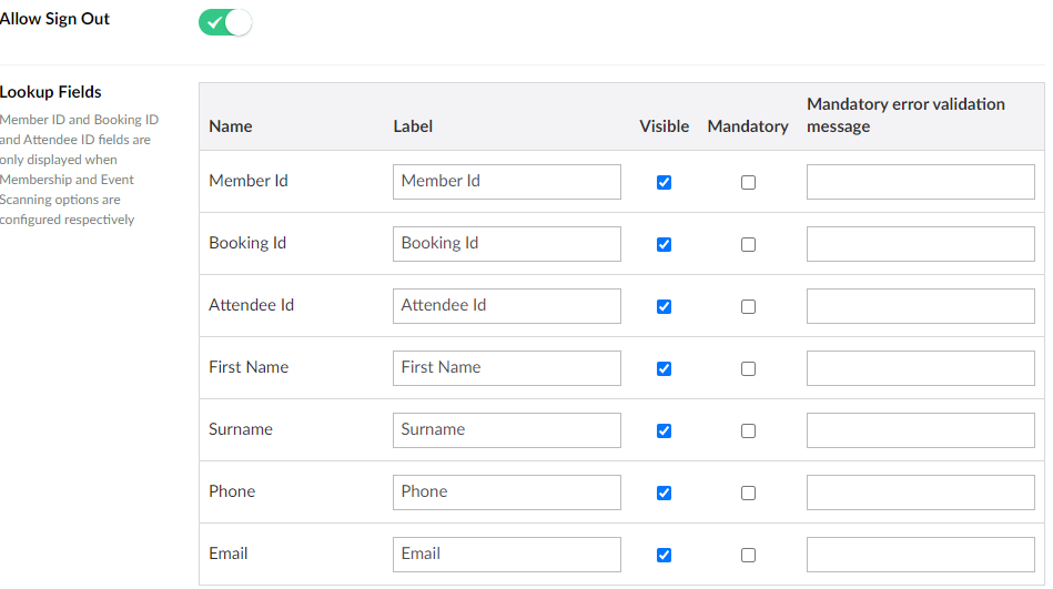 SignoutAndOtherFields