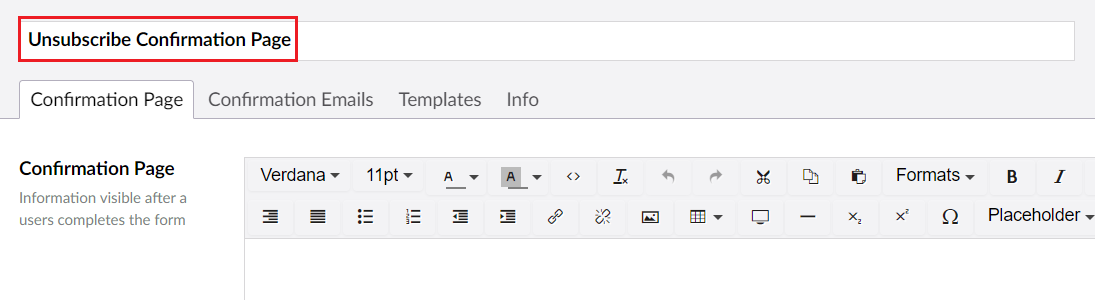 UnsubcribeConfirmationName