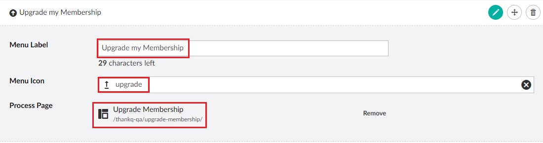 UpgradeMembershipConfig